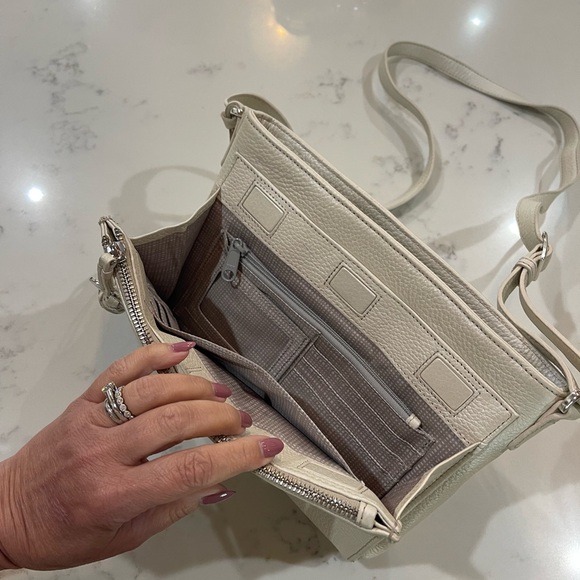 Brighton Cream Crossbody Bag with Tassel Detail - Picture 4 of 5